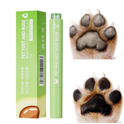 Qfdiwr Nasen & Pfotenbalsam Für Hunde Katzen - Dog Nose and Paw Balm, Pfotenpflege & Nasenbalsam, Hund & Katze Als Stick, Pfotensalbe, 20g Pfotenpflege Hundepfoten Balsam Paw Cleaner Salbe Creme von Qfdiwr