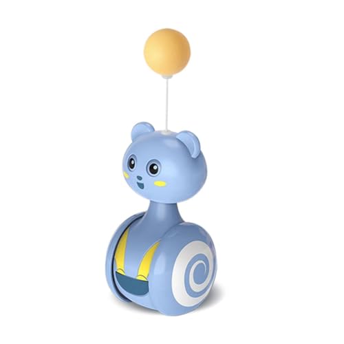 Qhpnunhq Blue Cats -Schaukelspielzeug, Kätzchen, Interaktives Balance-Auto, Katzen, Verfolgungsjagd, Spielzeug, Haustierprodukt, Ballon, Langlebig, Einfach zu Bedienen von Qhpnunhq