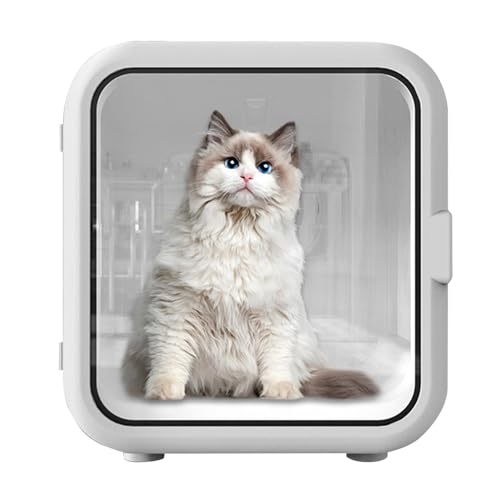 Automatische Haustier-Trocknerbox | Trockenbox für Tierhaare | Katzentrocknerbox | Ultimative Komfort-Trockenbox für Haustiere mit leiser Technologie und leicht zu reinigendem Design für stressfreie F von Qhvynpo
