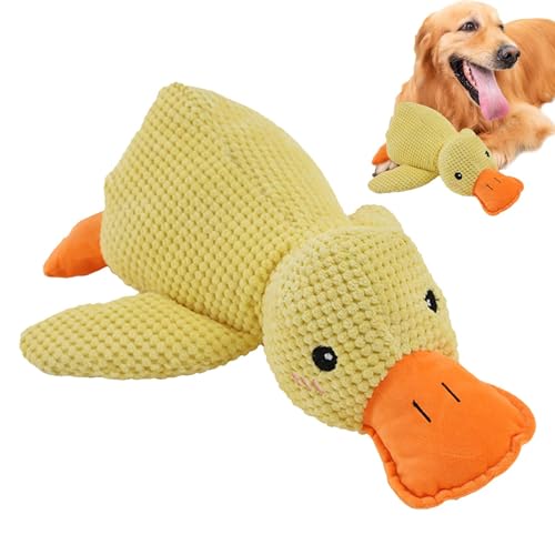 Kuscheltier Ente, beruhigend, Anti-Stress, beruhigende Ente für Hunde, Ente Squeak für Welpen, beruhigende Ente für Hunde, bequemes Spielzeug für Hunde, weiches und weiches Kissen für Hunde, Anat von Qhvynpo