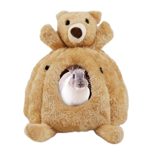 Qhvynpo Animal Sleeping Cave | Hamster Winter Bed | Pets Cozy Nest, Warm Animal House Bed, Small Animal Warm Bed, Parrot Sleeping Cave, Ferret and Hedgehog House, Hamster Bed for Winter von Qhvynpo