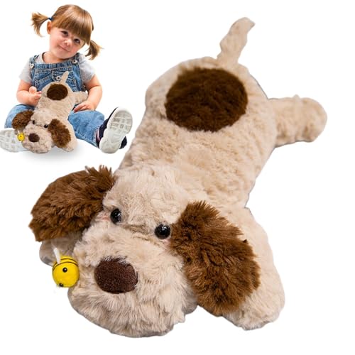 Qhvynpo Cute Little Honey Dog ​plush Toy, Dog Plushies, Cute Cartoon Dog and Bee Plush - Soft Stuffed Animal Collectible Toy, Kids Huggable Plush for Sofa Bedside Shelf von Qhvynpo