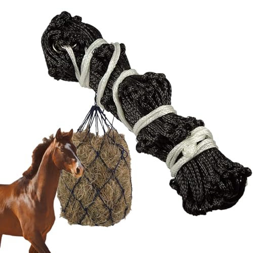 Slow Feed Hay Net | Slow Feeder Bag | Haylage Hay Net, Small Mesh Hay Net, Strong Haynet, Ringed Hay Nets, Horse Hay Net, Goats Hay Feeder, Durable Hay Net, Slow Feeding Hay Net Hay Net for Horses von Qhvynpo