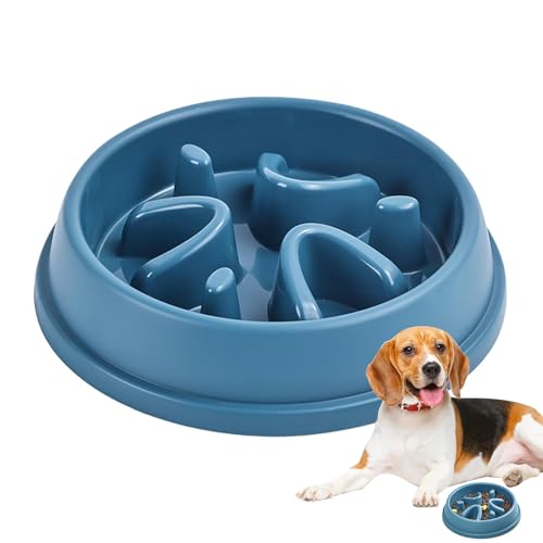 Slow Feeder Dog Bowls, Dog Food Bowls Non-Slip Dog Slow Feeder, Anti-Gulping Dog Puzzle Feeder, Cat Slow Feeder Bowl for Healthy Eating, Home, Dog Bowl for Fast Eaters von Qhvynpo