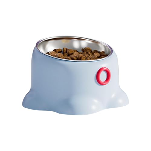 Tilted Pet Food Bowl, Cat Water Bowl Tilted, Anti-Tip Pet Bowl, Tilted Feeding Bowl, Elevated Cat Bowl, Spill-Proof Pet Dish, Stable Base Pet Bowl, Tilted Food Bowl for Pets, No-Spill Pet Feeder von Qhvynpo