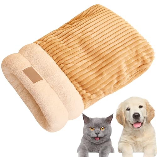 Cat Sleeping Bag for Indoor Cats, Cat Winter Sleeping Bag, Cat Bed Cave Sleeping Bag, Winter Cat Sleeping Bag (A,L) von Qiamia