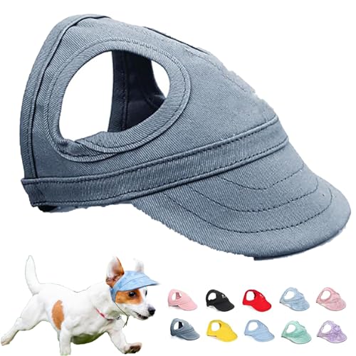 Qiamia Outdoor Sun Protection Hood for Dogs, 2024 New Dog Sun Protection Hat, Dog Beach Hat, Hat for Dogs with Ear Holes, Dog Hats for Large Dogs (Medium,Dark Blue) von Qiamia