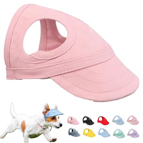 Qiamia Outdoor Sun Protection Hood for Dogs, 2024 New Dog Sun Protection Hat, Dog Beach Hat, Hat for Dogs with Ear Holes, Dog Hats for Large Dogs (Medium,pink) von Qiamia