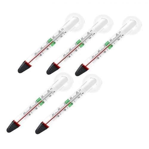 Qianly 2x 5 Teiliges Schwimmendes Thermometer Zur Messung Präziser Zubehörteile mit Saugnapf von Qianly