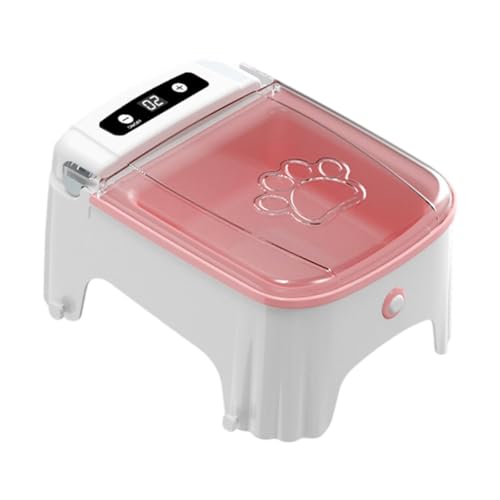 Qianly Automatische zeitgesteuerte Haustierfuttermittel - Behälter Katzen Schüssel zeitgesteuerte Hundefutter für kleine Hunde, Rosa Qianly Automatische zeitgesteuerte Haustierfuttermittel - Behälter Katzen Schüssel zeitgesteuerte Hundefutter für kleine Hunde, Rosa von Qianly