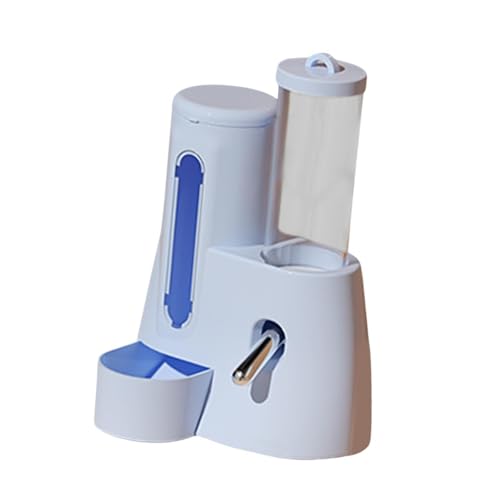 Qianly Automatischer Hamsterfutterspender, Futterbehälter mit Wasserflasche, Futterspender für Kleine Tiere, Blau, 125 Ml Qianly Automatischer Hamsterfutterspender, Futterbehälter mit Wasserflasche, Futterspender für Kleine Tiere, Blau, 125 Ml von Qianly