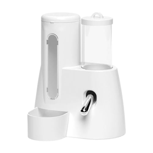 Qianly Automatischer Hamsterfutterspender, Futterbehälter mit Wasserflasche, Futterspender für Kleine Tiere, Weiß, 80 Ml Qianly Automatischer Hamsterfutterspender, Futterbehälter mit Wasserflasche, Futterspender für Kleine Tiere, Weiß, 80 Ml von Qianly