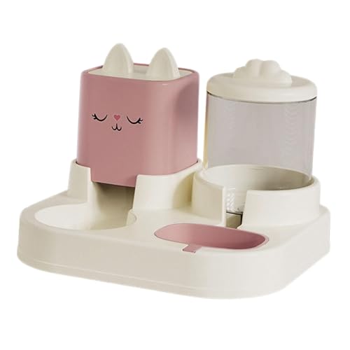 Qianly Automatischer Katzenfutterspender, Katzen Und Hundenapf, Doppelnapf, Abnehmbar, 2 in 1 Futternapf Qianly Automatischer Katzenfutterspender, Katzen Und Hundenapf, Doppelnapf, Abnehmbar, 2 in 1 Futternapf von Qianly