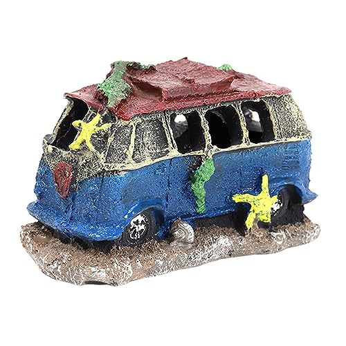 Qianly Autowrack Aquarium Dekoration, Aquarium Fischversteck, Aquarium Versteck, Höhle, Zuhause für Kleine Fische, C 12,5x7,5x8cm von Qianly