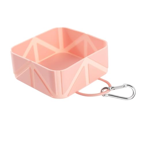 Qianly Faltbarer Hundenapf Futterschale Trinkschale Faltnapf Erweiterbar Aus Robustem Und Langlebigem für Outdoor Abenteuer Und Spaziergänge, Rosa Qianly Faltbarer Hundenapf Futterschale Trinkschale Faltnapf Erweiterbar Aus Robustem Und Langlebigem für Outdoor Abenteuer Und Spaziergänge, Rosa von Qianly
