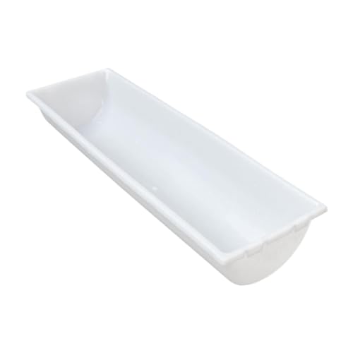 Qianly Futtertrog Ziegenfuttertrog Und Viehfuttertrog Futterbehälter mit Speziellem Design für Einen Sauberen Fressbereich für Die Versorgung von Geflügel R, 30cmx18cm Weiß Qianly Futtertrog Ziegenfuttertrog Und Viehfuttertrog Futterbehälter mit Speziellem Design für Einen Sauberen Fressbereich für Die Versorgung von Geflügel R, 30cmx18cm Weiß von Qianly