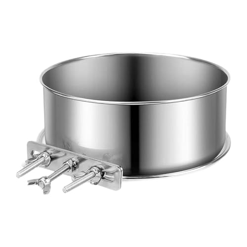 Qianly Hängender Hundenapf für Die Kiste, Wasserspender Aus Edelstahl für Haustiere, 10cmx7cm Qianly Hängender Hundenapf für Die Kiste, Wasserspender Aus Edelstahl für Haustiere, 10cmx7cm von Qianly