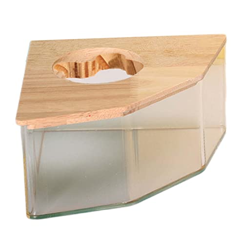 Qianly Hamster Badehaus Hamster Toilette Hamster Sandbad Box für Rennmäuse Kleintiere, Pentagramm S von Qianly