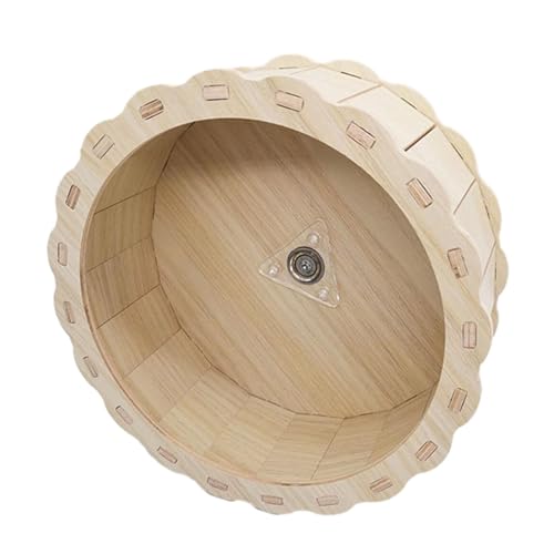 Qianly Hamster Holz Laufräder Stille Übung Räder Spielzeug Stabile Langlebig, 23cmx8.5cm von Qianly