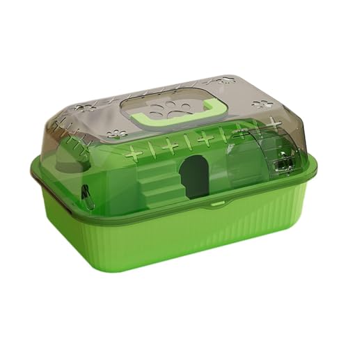 Qianly Hamster Käfig Kleine Behälter Clear Container Außenkäfig Clear Kleiner Haustierkäfig Käfig Kleiner Haustierbehälter, GrÜn von Qianly