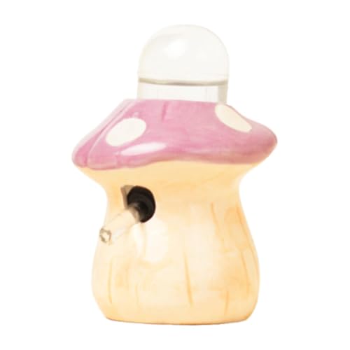 Qianly Hamster Wasserflasche Kleine Haustierbedarf Pilzform für Frettchen Mäuse Chinchilla, Pueple Qianly Hamster Wasserflasche Kleine Haustierbedarf Pilzform für Frettchen Mäuse Chinchilla, Pueple von Qianly