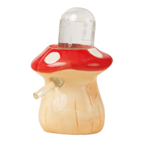 Qianly Hamster Wasserflasche Kleine Haustierbedarf Pilzform für Frettchen Mäuse Chinchilla, Rot Qianly Hamster Wasserflasche Kleine Haustierbedarf Pilzform für Frettchen Mäuse Chinchilla, Rot von Qianly