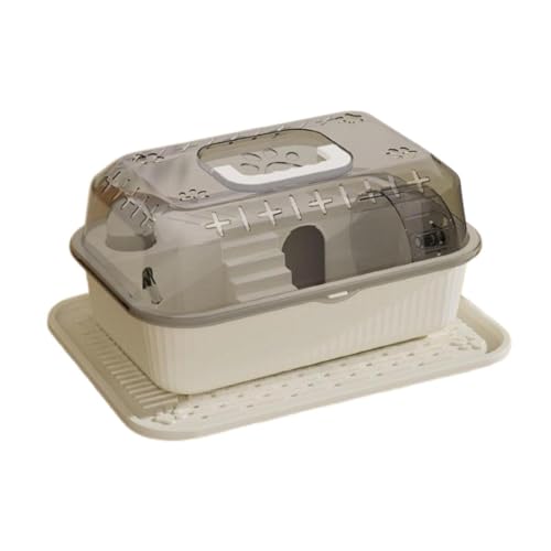 Qianly Hamsterhaus Hamster Reiseträger Hamster Tragetasche S Ausgehender Fall, Weiß Qianly Hamsterhaus Hamster Reiseträger Hamster Tragetasche S Ausgehender Fall, Weiß von Qianly
