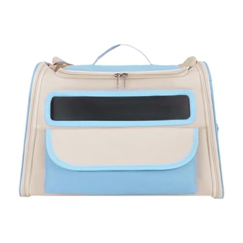 Qianly Haustierhandtasche mit Taschen Reisetasche für Welpen Kaninchen Hundedogy kleine Katzen Kätzchen, Blau von Qianly