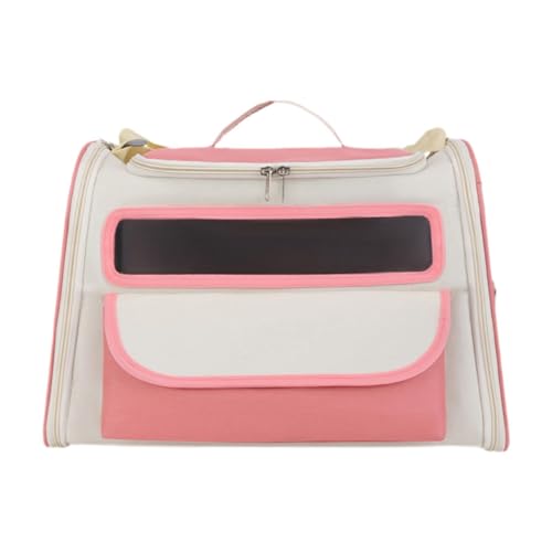 Qianly Haustierhandtasche mit Taschen Reisetasche für Welpen Kaninchen Hundedogy kleine Katzen Kätzchen, Rosa von Qianly