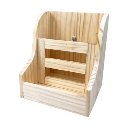 Qianly Hay Feeder Rack Chinchilla Heuregal Kleine Tiere Fütterungshalter Futterspender für Hamster, 2 in 1 von Qianly