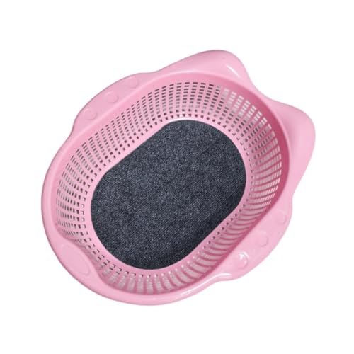 Qianly Katzenbett Gemüsekorb Form Katzenbett Katzen Lounger Korb Atmungsaktiv Bequemes Haustier Schlafhaus mit Kissen Aus PP Material für Innenkatzen Welpen, Rosa Qianly Katzenbett Gemüsekorb Form Katzenbett Katzen Lounger Korb Atmungsaktiv Bequemes Haustier Schlafhaus mit Kissen Aus PP Material für Innenkatzen Welpen, Rosa von Qianly