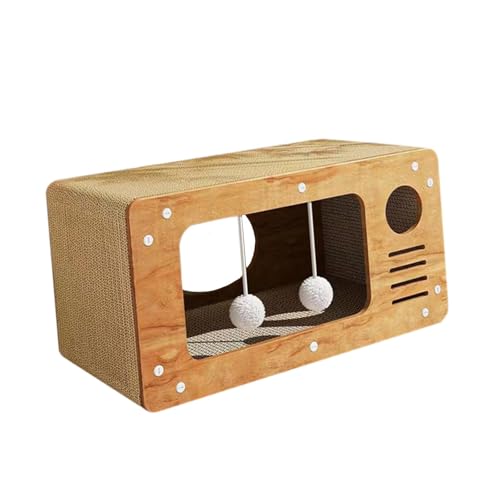 Qianly Katzenhaus Dekor Aus Wellpappe für Hauskatzen, Geschenk für Qianly Katzenhaus Dekor Aus Wellpappe für Hauskatzen, Geschenk für von Qianly