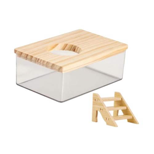 Qianly Sandbadebox für Hamster, Haustierbad & Toilette, Haustiertoilette, Badewanne, Transparent, Badezimmerzubehör für Chinchillas Und Frettchen, M Qianly Sandbadebox für Hamster, Haustierbad & Toilette, Haustiertoilette, Badewanne, Transparent, Badezimmerzubehör für Chinchillas Und Frettchen, M von Qianly