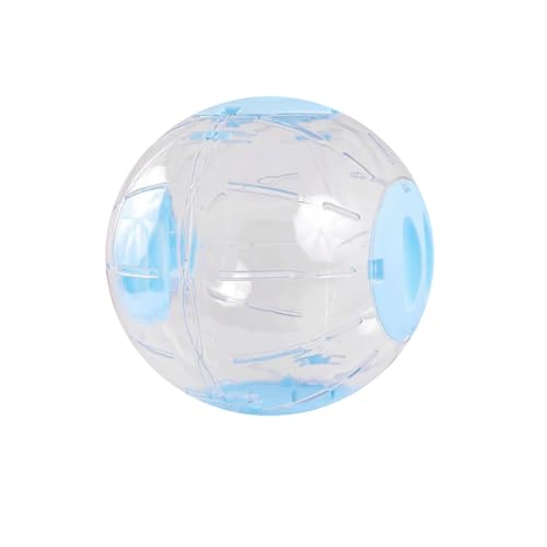 16 cm Hamster-Laufball, transparentes Hamsterrad, kleine Tiere, Joggen, Übungsball, Fitnessräder, geeignet für Hamster, Mäuse, Ratten, Rennmäuse (blau) von Qiansail