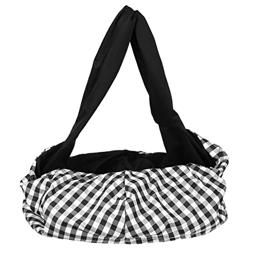 Hundetasche,Tragetasche Hund Schlinge Hundeträger Komfort Umhängetasche Outdoor Mesh Sling Handtasche Haustier Reise Katzen Tote Atmungsaktive Welpen Front Hund Tasche(Black) von QiaoJun