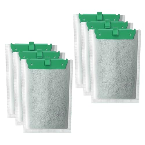 Qiebenav Doppelseitiger, dichter Netzfilter, Aquarium-Wasserhaushalt, 6-teiliges Kartuschenset für effektive Aquarium-Filtration, Wasserpflanzengesundheit, Reptofilter 6pcs von Qiebenav