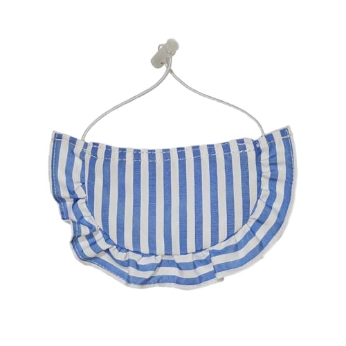 Qiebenav Flexibles Haustierhalsband, Hundehalsband, modisches gestreiftes Haustier-Lätzchen, Schal, verstellbar, bequem, für Hunde, Katzen, Speicheltuch, Haustierbedarf, Blau, Größe S Qiebenav Flexibles Haustierhalsband, Hundehalsband, modisches gestreiftes Haustier-Lätzchen, Schal, verstellbar, bequem, für Hunde, Katzen, Speicheltuch, Haustierbedarf, Blau, Größe S von Qiebenav