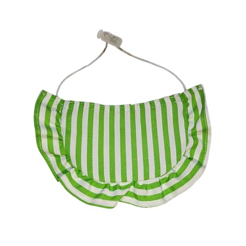 Qiebenav Flexibles Haustierhalsband, Hundehalsband, modisches gestreiftes Haustier-Lätzchen, Schal, verstellbar, bequem, für Hunde, Katzen, Speicheltuch, Haustierbedarf, Grün, S Qiebenav Flexibles Haustierhalsband, Hundehalsband, modisches gestreiftes Haustier-Lätzchen, Schal, verstellbar, bequem, für Hunde, Katzen, Speicheltuch, Haustierbedarf, Grün, S von Qiebenav