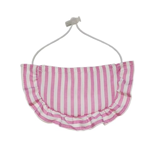 Qiebenav Flexibles Haustierhalsband, Hundehalsband, modisches gestreiftes Haustier-Lätzchen, Schal, verstellbar, bequem, für Hunde, Katzen, Speicheltuch, Haustierbedarf, Rosa, Größe M Qiebenav Flexibles Haustierhalsband, Hundehalsband, modisches gestreiftes Haustier-Lätzchen, Schal, verstellbar, bequem, für Hunde, Katzen, Speicheltuch, Haustierbedarf, Rosa, Größe M von Qiebenav