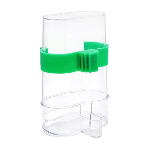 Qinlenyan Automatischer Vogelwasserspender, 220 ml, Vogeltränke, transparent, Vogelwasser-Futterkäfig, Vogelbewässerungszubehör für Wellensittiche, Nymphensittiche, Lovebird, Kanarienvögel, Finken, von Qinlenyan