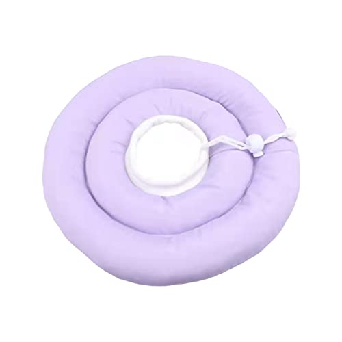 Qinlenyan Pet Collar Double Layer Dog Collar Circle Lightweight Cat Accessory Light Purple M von Qinlenyan