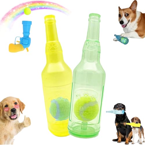 Qioeryt Crunchn Play Bottle Toy, Zentric Crunchnplay Bottle Toy,Zentric Bottle Toys for Dogs,Bottle Chew Toys for Dogs, Water Bottle Toys for Dogs,Plastic Bottle Toys for Dogs (2pcs A, large) von Qioeryt