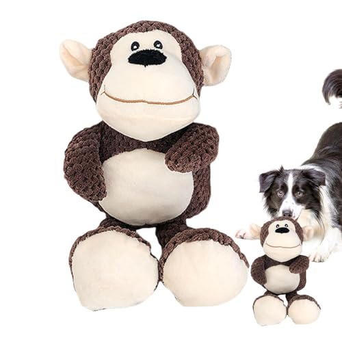 Qiwieod Hundespielzeug Crinkle Squeak, quietschendes Plüsch-Hundespielzeug,Plüsch-Hundespielzeug - Unzerstörbares Hundespielzeug, quietschendes Hundespielzeug gegen Langeweile für große, Aggressive von Qiwieod