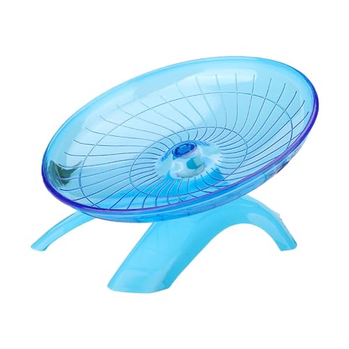 Leises Hamsterrad, Fliegende Untertasse Hamsterrad Leiser Spinner, 7 Zoll Acryl FrisbeeLaufrad Hamster Sportspielzeug Für Hamster, Rennmäuse, Mäuse von Qizeroty