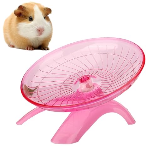 Leises Hamsterrad, Fliegende Untertasse Hamsterrad Leiser Spinner, 7 Zoll Acryl FrisbeeLaufrad Hamster Sportspielzeug Für Hamster, Rennmäuse, Mäuse von Qizeroty