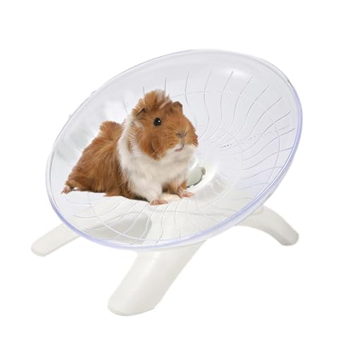 Leises Hamsterrad, Fliegende Untertasse Hamsterrad Leiser Spinner, 7 Zoll Acryl FrisbeeLaufrad Hamster Sportspielzeug Für Hamster, Rennmäuse, Mäuse von Qizeroty