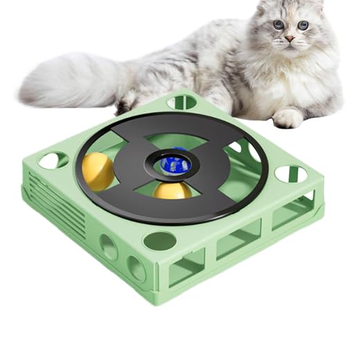 Phonographen Puzzlespielzeug Für Katzen, Interaktives Katzenpuzzlespielzeug, Katzenanreicherungs Snack Labyrinth Spielzeug Puzzlespielzeug, Labyrinthspiel Puzzle Katze Katzenspielzeug Für Innenkatzen von Qizeroty