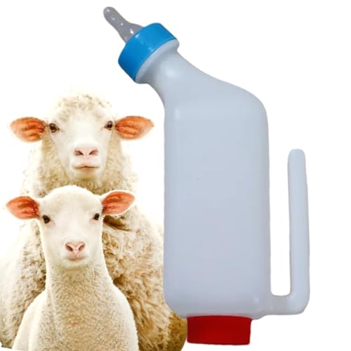 ABS Babyflasche Für Lämmer Lämmerflasche Milchflasche Lammmilchflasche Mit Nippelflasche Lamm Kälber Ziegenmilchfutterautomat Für Schafe Hunde Katzen von Qkbuza