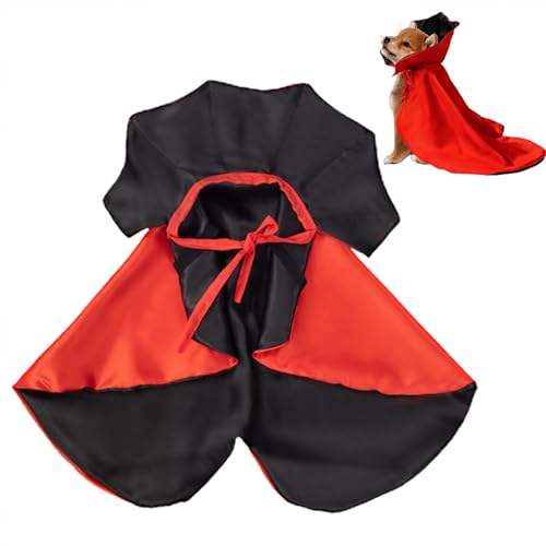 Qkbuza Hunde Umhang Kostüm | Welpen Halloween Umhang Kleidung | Katzen Hexen Vampir Cape Welpen Verkleidung Für Kleine Mittelgroße Große Hunde Qkbuza Hunde Umhang Kostüm | Welpen Halloween Umhang Kleidung | Katzen Hexen Vampir Cape Welpen Verkleidung Für Kleine Mittelgroße Große Hunde von Qkbuza