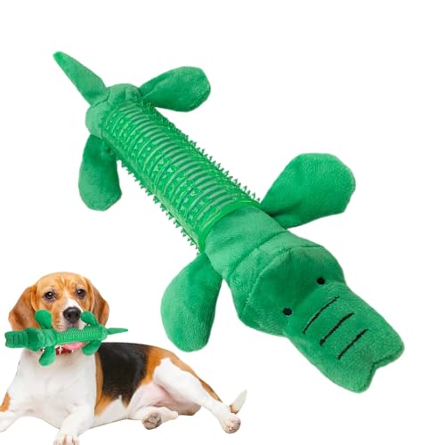 Qkbuza Hundespielzeug Squeaker, blügendes Quietschchen Hundespielzeug | Interaktiver Welpe kauert Plüsch mit Sound Squeaker - Grunzendes Hundespielzeug für Zähnereinigungen für kleine, mittelgroße, von Qkbuza